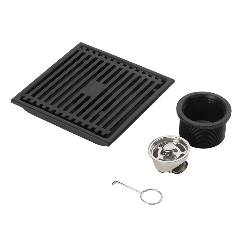 Drain de plancher de douche FINE FIXTURES, Noir mat