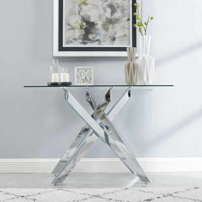 Modern Entryway Table, Glass Entrance