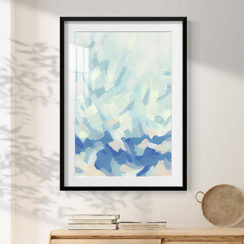 «Mosaic Sky II», reproduction encadrée, H 25,5 po x l 17,5 po, Noir