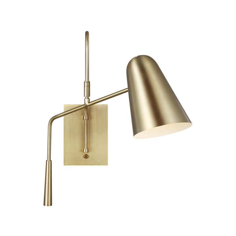 Lampe pivotante à 1 lumière Tedder, Bronze brillant