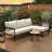 Outdoor L-Shaped Sofa with Iron Frame,Weather-Resistant Patio Sofa Set with Ultra-Thick Cushions,Comfortable Seating for 3,Ideal for Patio, Balcony,and Garden-2106513789