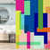 Modern Geometric Colour Block Vibrant Multi-Colour Wallpaper