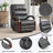 Power Brown Leatheraire Lift Recliner Chair Dual Motor Infinite Position Up To 350 LBS-1356668393