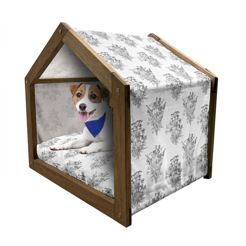 Niche pour chien en bois, H 25,59 po x l 29,53 po x P 21,65 po