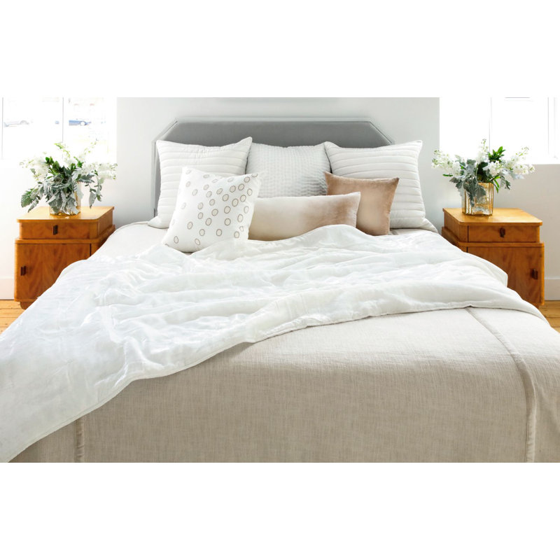 Ovals Square Pillow Cover & Insert, Azul