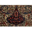 Tapis de style persan Sarouk Farahan pré-1900 à teinture végétale antique noué à la main 8 x 11