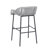 La Push Outdoor Patio Light Gray Rope Bar Stool, Set Of 2-714872708
