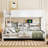 Bunk Bed with Storage Cabinets and USB Ports-514676465-514676479