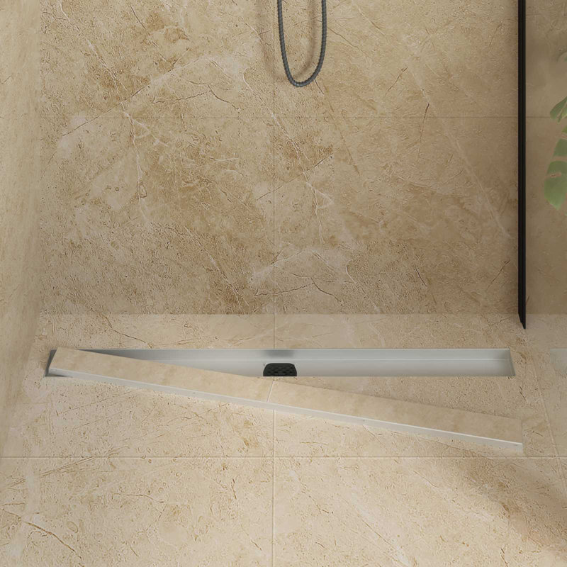  Shower Drain Height Adjustable Stainless Steel 304 Bathroom Fixture