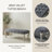 Decor Maxem Tufted Fabric Upholstered Bench Nailhead Trim , Gray