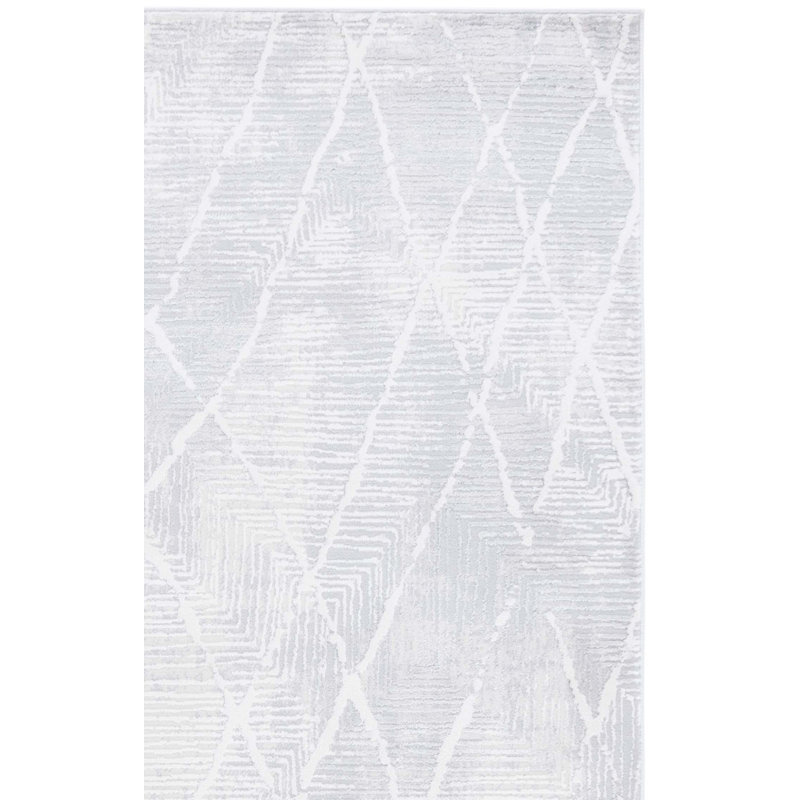 Tapis abstrait en polyester / polypropylène tissé à la machine Jurrina, Tapis de couloir 2 pi x 8 pi
