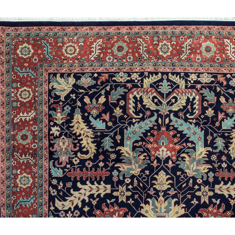 Indo One-of-a-Kind 12'2" X 15' Hand Knotted Area Rug