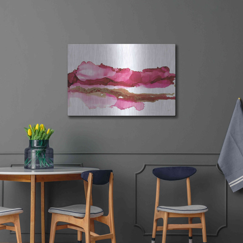 Brayden Studio «Coastal Ink VI» par Chris Paschke, art mural en métal, H 24 po x l 36 po