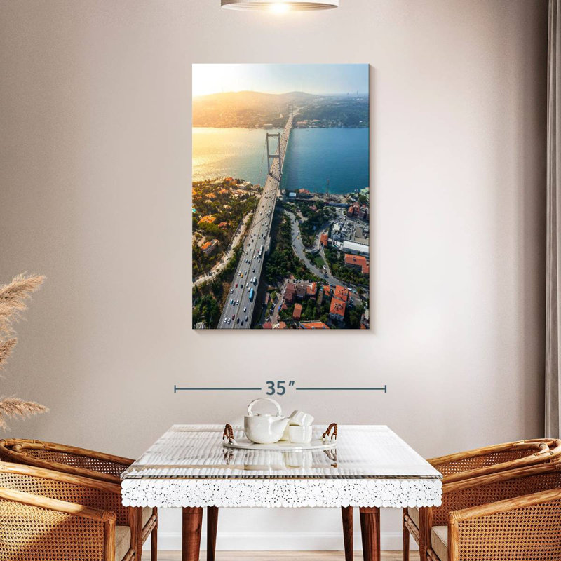 Nicci Istanbul Bosphorus Bridge, 45" H x 30" W