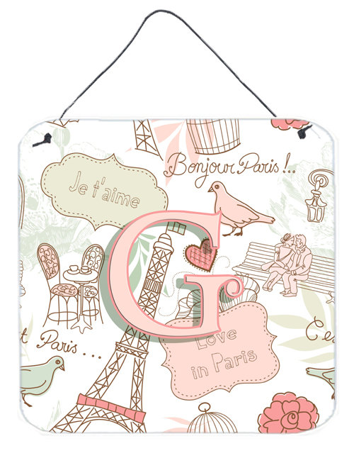 « love in paris », impression sur plaque, G