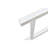 Garden Patio Bench In White - Metal Frame With & Armrest, Strong, Rust-, Protected, Accommodates 2-3 People, Simple Install Style Construction Rustproof, , 2-3, Easy Assembly Required