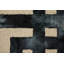 Tapis noir / ivoire en laine touffeté à la main à motif géométrique Maranda-963288888