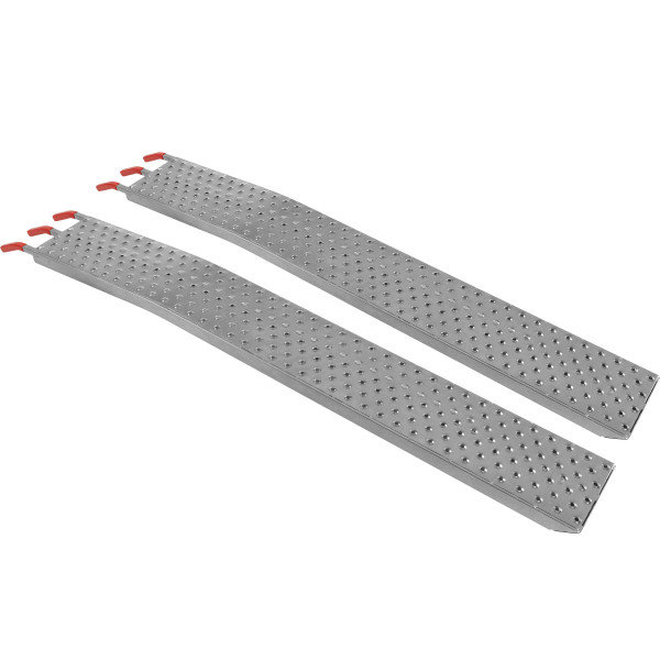 Set of Two 69-Inch Steel Loading Ramps with Anti-Skid Design