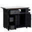 Îlot de cuisine d'extérieur en bois massif extensible 19,3 po / 28 po-1078631251