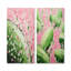 Ensemble de 2 reproductions d'art sur toile Melon Bounty IV - vert et rose-6305897-6305898