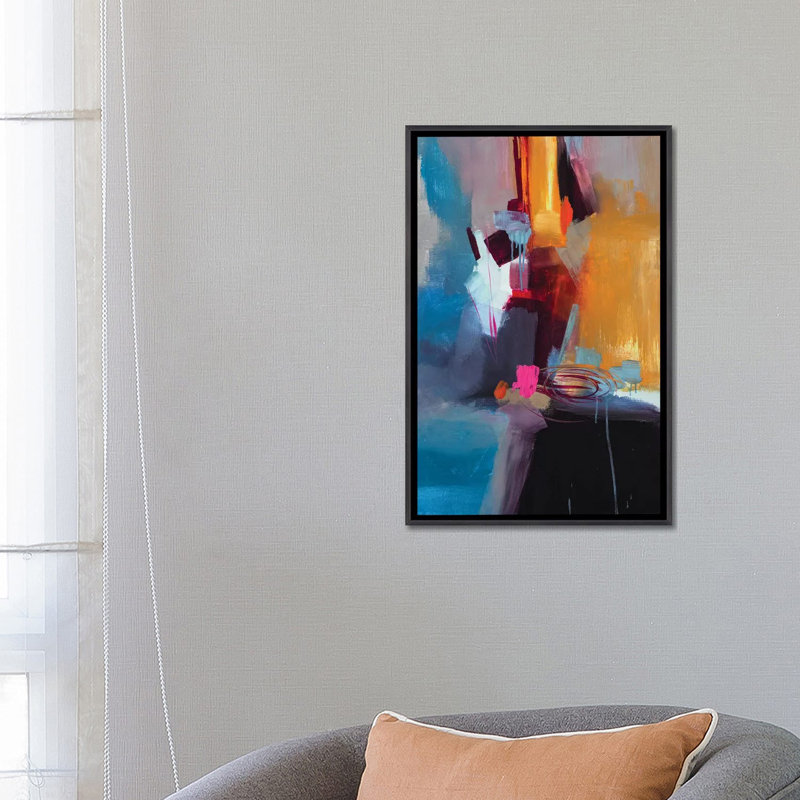 Estampe numérique sur toile Jazzy Abstract VII, H 40 po x l 26 po x P 1,5 po, Pas de tapis
