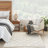 Adianey Red Barrel Studio Easy Care Trellis Ivory/White Indoor/Outdoor Area Rug-1978080885