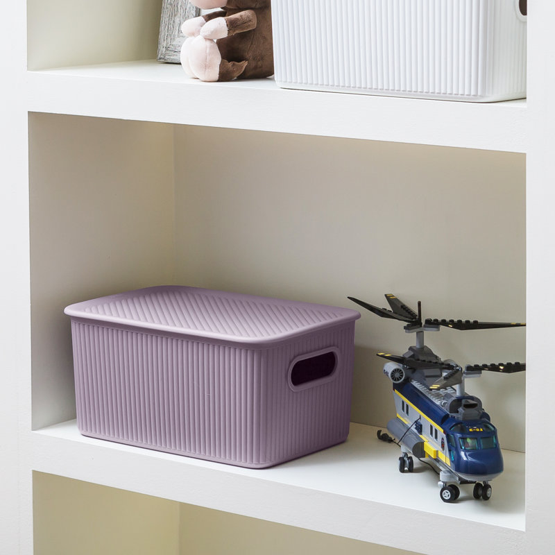 Cube en plastique, Lilas, H 6,25 po x l 15 po x P 12 po
