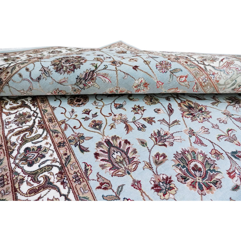 Hand Woven Wool Area Rug, Rectangle 5' x 8'