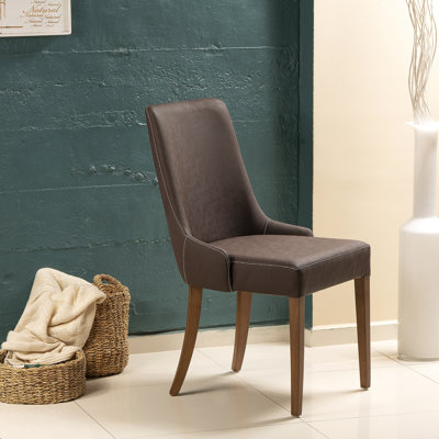 Chaise Boronda - brun et noyer