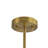 Ultra-Modern 4-Light Flat Dome Pendant
