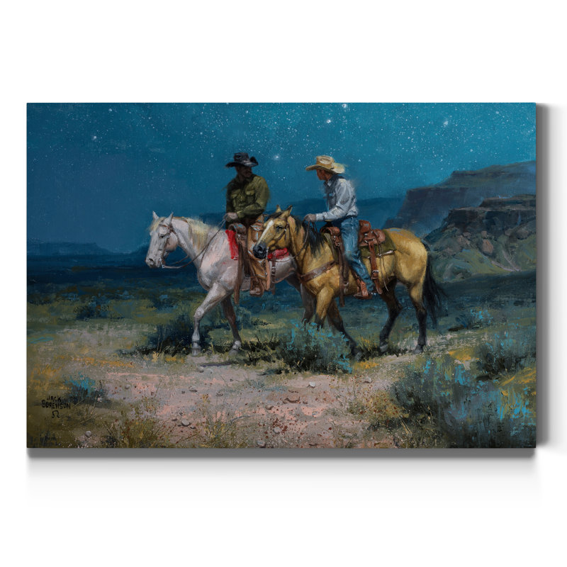 Night riders-reproduction d’art sur toile, H 48 po x l 32 po x P 1 po