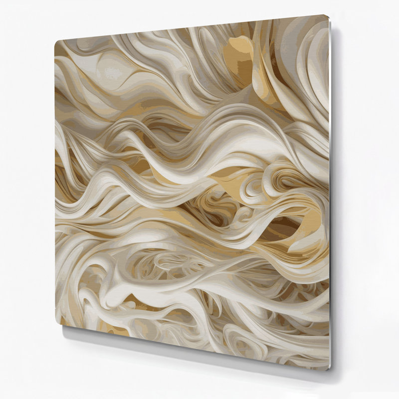 «Biomorphic Abstraction 65», art mural en métal brun, H 12 po x l 12 po