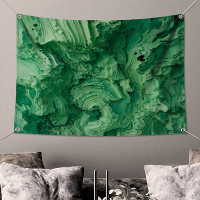 Green Abstract Texture Wall Tapestry - Texture Wall Decor