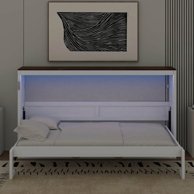 Lit escamotable simple avec lumière DEL