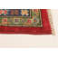 Tapis unique en laine noué à la main 6 pi 1 po x 9 pi nouvel âge Ocelia en rouge foncé / brun