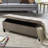 High Capacity 400 Lbs Storage Bench With Cushion And Interior Space Stylish Hidden Leg Structure-1518797482