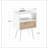 Rattan End Table With Drawer And Solid Wood Legs, Nightstand For Storage And Charging-1318840012
