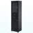 63" Tall Bathroom Storage Cabinet With Glass Doors, Free-Standing, Two Drawers, And Adjustable Shelves, MDF Board, Painted Black - For Displaying Your Favorite Items-894042583