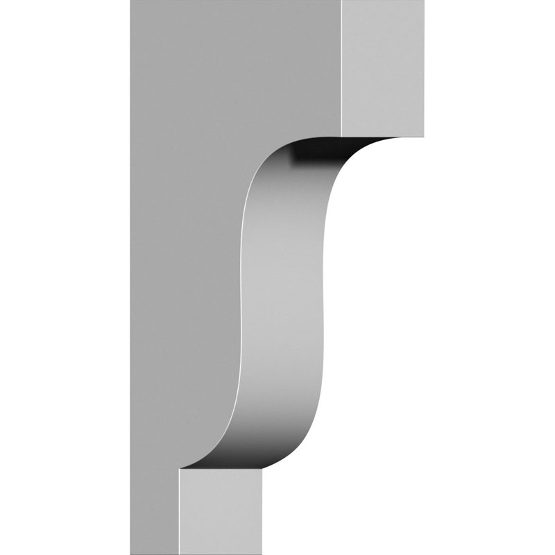 Endurathane Traditional Corbel, 2 7/8"W x 7 1/2"D x 14"H, Factory Primed