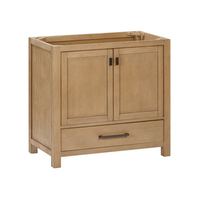 Souther 36'' Single Bathroom Vanity Base Only in Brushed Oak Finish