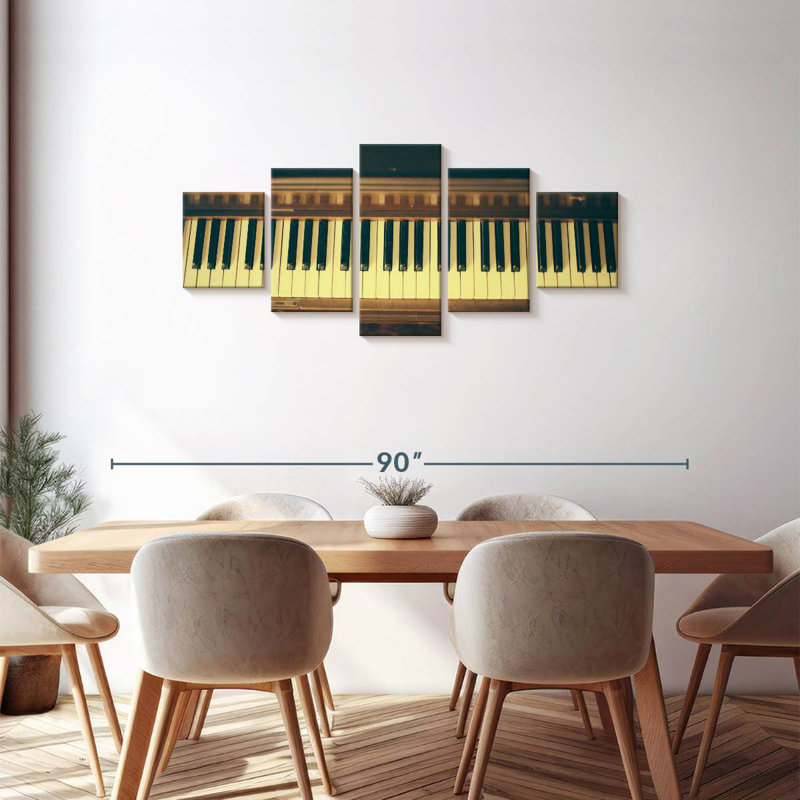 Classical Piano, 30" H x 68" W