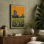 Flowers and Towers Retro - Wrapped Canvas-73252451-73252456