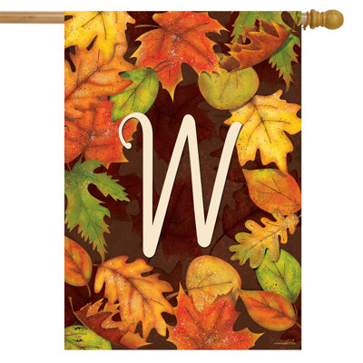 Leaf Toss Fall House Flag