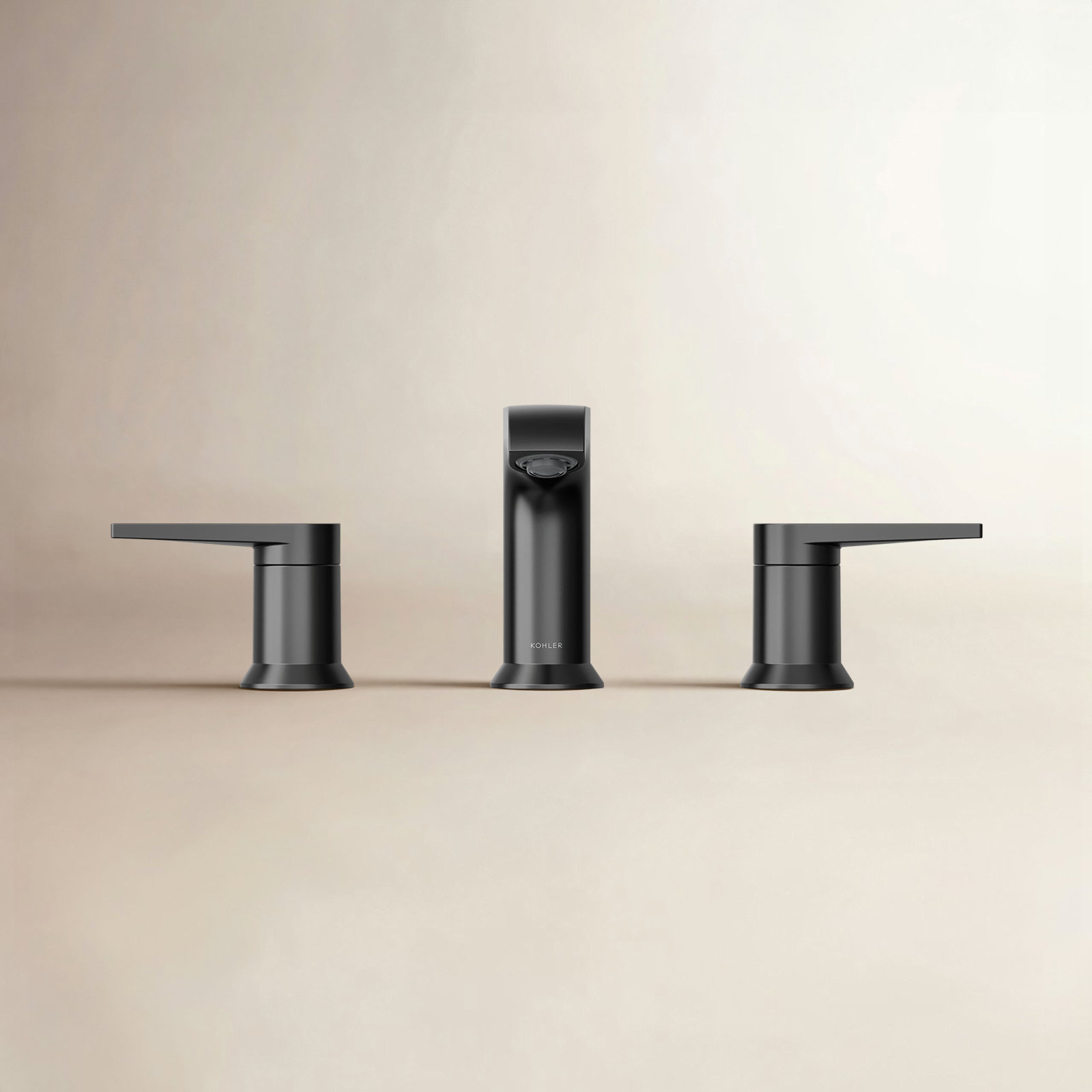 Hint Widespread Bathroom Faucet with Drain, Matte Black