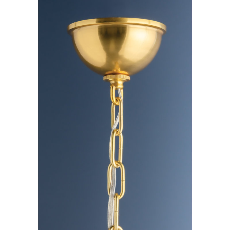 Hagen 1 - Light Pendant, 32" H x 17.5" W x 17.5" D, Aged Brass