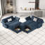Canapé de rangement modulaire en velours Vashudev-1779531749