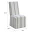 Chaise rembourrée avec roulettes