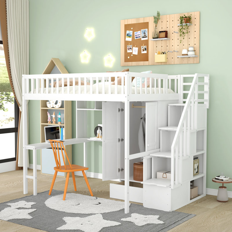 Lit mezzanine double Penington Kids, Blanc