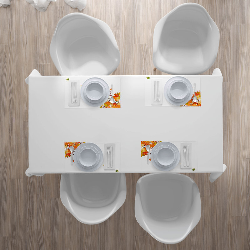 Polyester Floral Rectangle Placemat