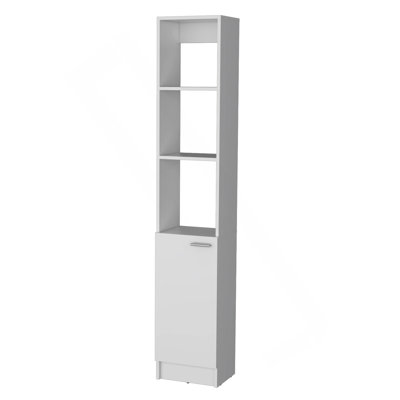 Armoire à linge blanche à 1 porte